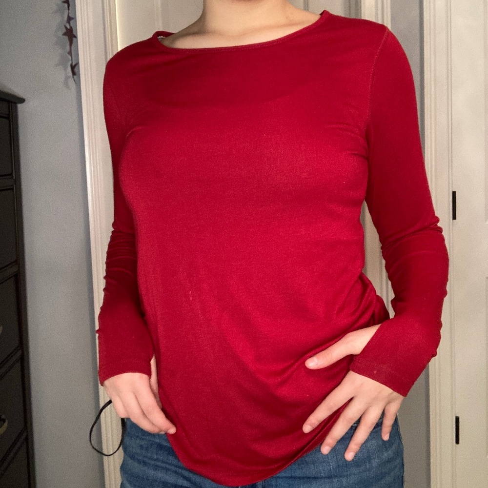 Old Navy Active red long sleeve top